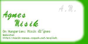 agnes misik business card